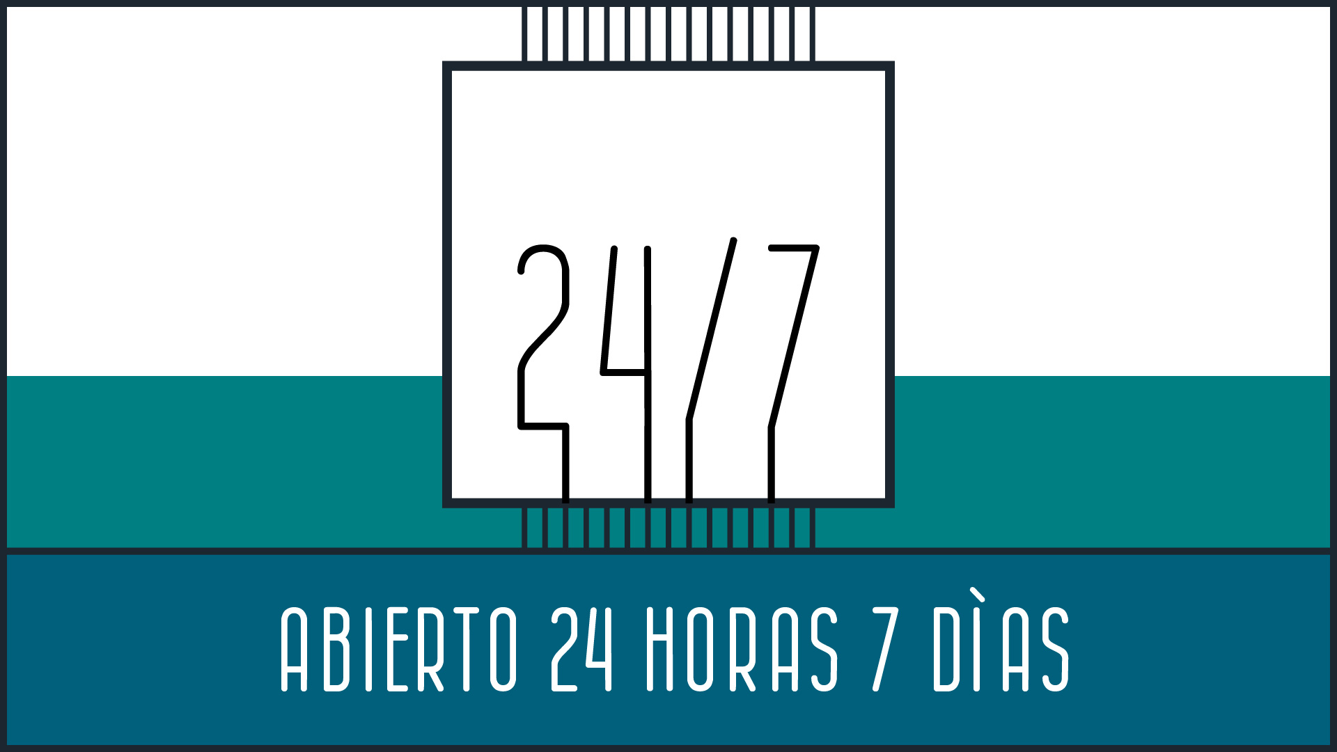 Icono de 24 horas / 7 días en Muon Cowork